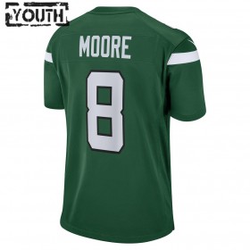 Camiseta Niño New York Jets Elijah Moore 8 Nike Verde 2021 NFL Draft
